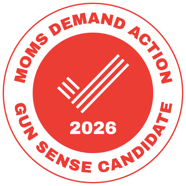 Moms Demand Action Gun Sense Candidate 2026 endorsement seal for Michael Eckels Jr.
